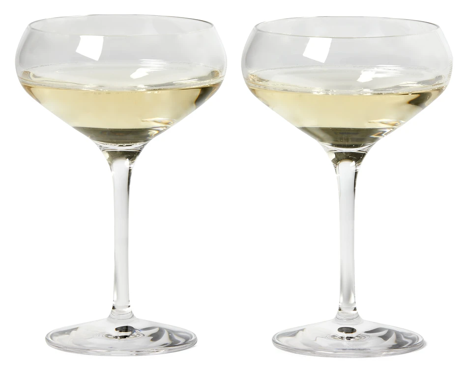 More - Coupe Champagneglas 2-pack, H 15 Ø 10 cm, 21 cl - Vit