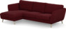 Madison Lux - 2-sits soffa med schäslong vänster - Röd