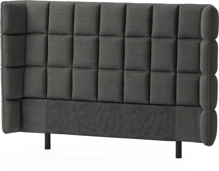 Delux Rutig - Sänggavel, 120-180 cm - Grå