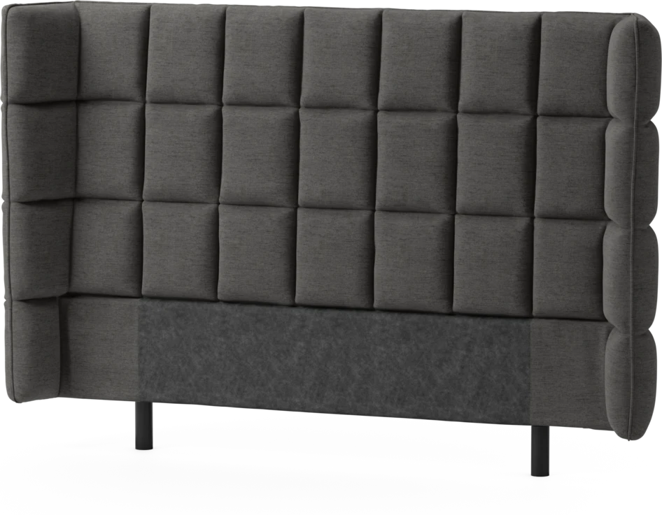Delux Rutig - Sänggavel, 120-180 cm - Grå