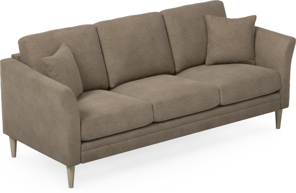 Eden - 3-sits soffa - Brun
