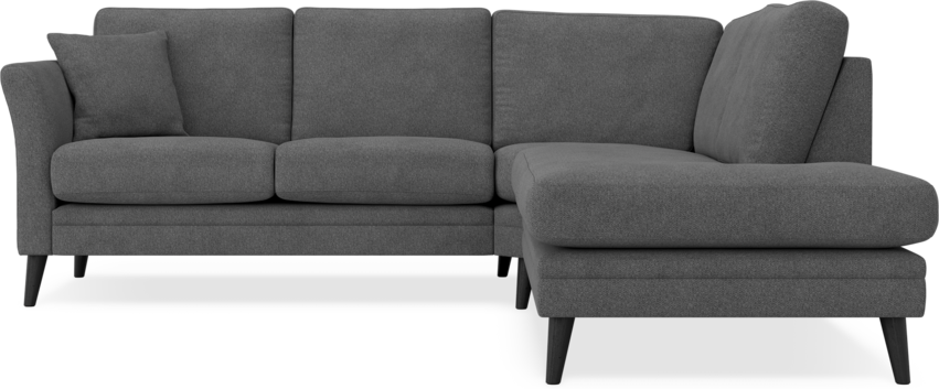 Eden - 2-sits soffa med divan - Svart