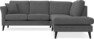 Eden - 2-sits soffa med divan - Svart
