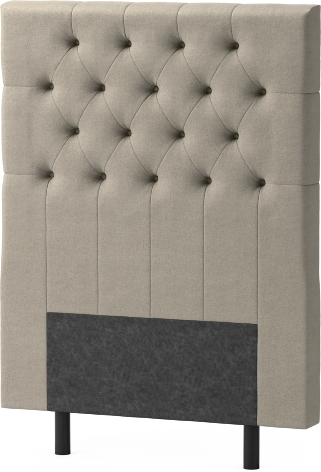 Delux Pikerad XL - Sänggavel, 90-210 cm - Beige