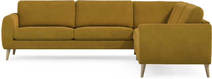 Bridge - Hörnsoffa, 3+3-sits - Gul