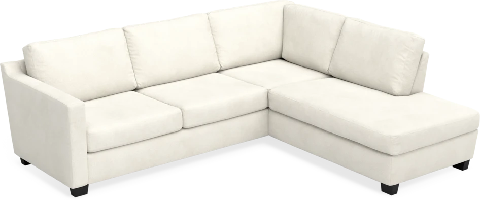 Friday - 2,5-sits soffa med divan höger - Vit