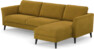 Bridge - 3-sits soffa med schäslong höger - Gul