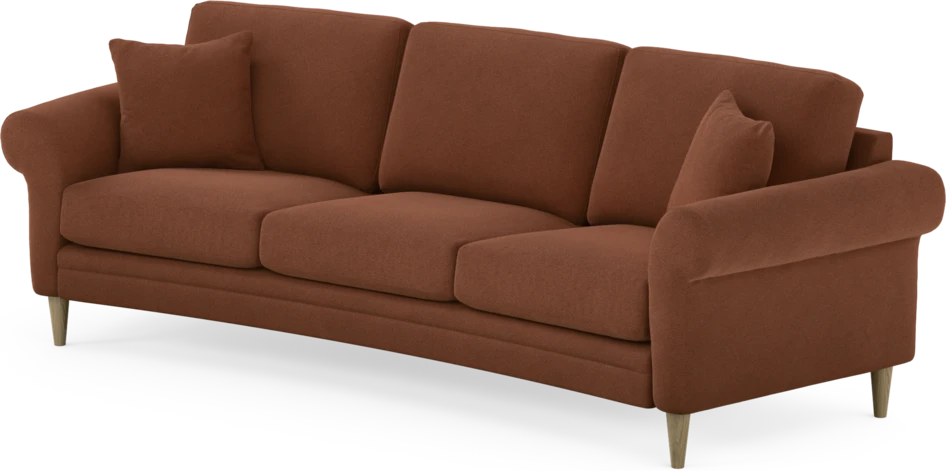 Eden - 3-sits soffa svängd - Orange