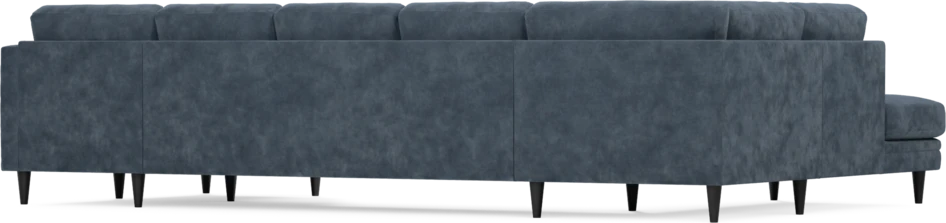 Eden - 3-sits soffa med divan vänster och schäslong höger - Blå