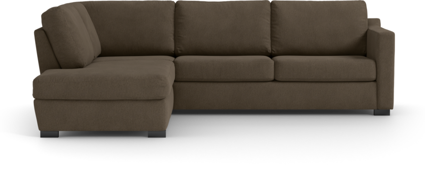 Friday - 2,5-sits soffa med divan vänster - Brun