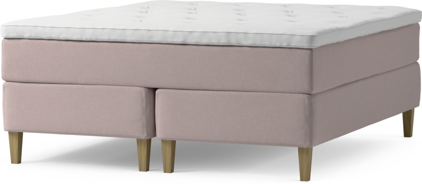 Delux Exclusive - Kontinentalsäng, dubbelsäng med bäddmadrass och sängben