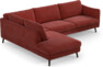 Madison - 3-sits soffa med divan vänster - Rosa
