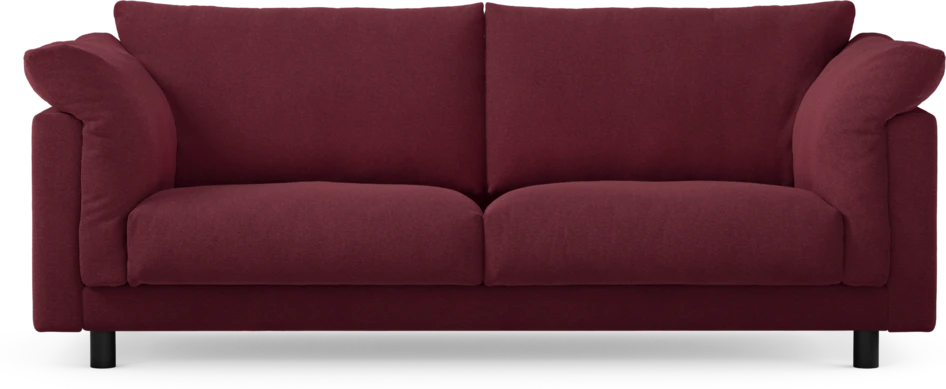 Cherrie - 2,5-sits soffa, fast klädsel - Röd