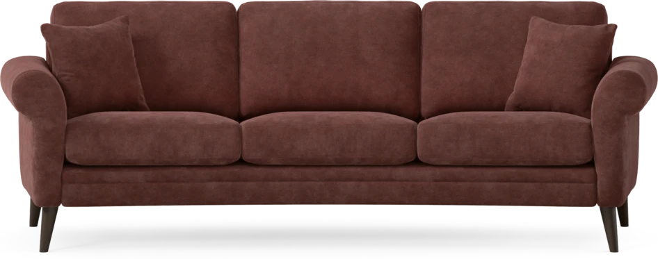 Eden - 3-sits soffa svängd - Röd