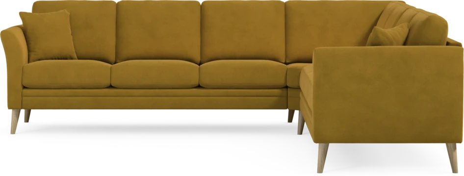 Eden - Hörnsoffa, 3+3-sits - Gul