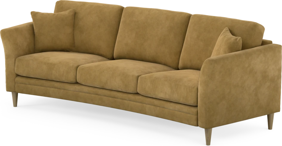 Eden - 3-sits soffa svängd - Gul