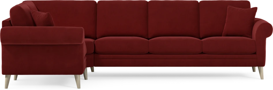 Eden - Hörnsoffa, 1+3-sits - Röd