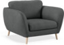 Madison Lux - Fåtölj, 70 cm - Grå