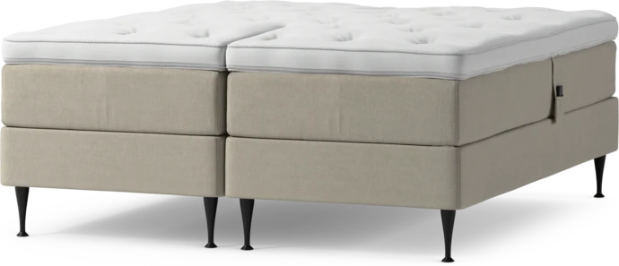 Delux Dream, Ställbar säng, dubbelsäng med bäddmadrass och sängben