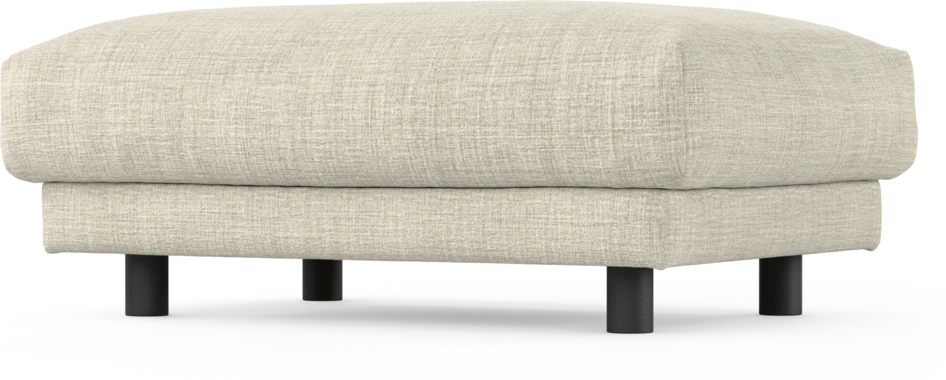 Cherrie - Fotpall 100, fast klädsel - Beige