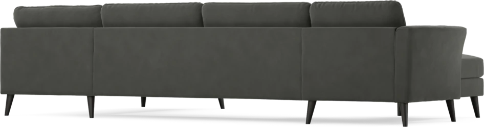 Bridge - 3-sits soffa med schäslong vänster och divan höger - Grå