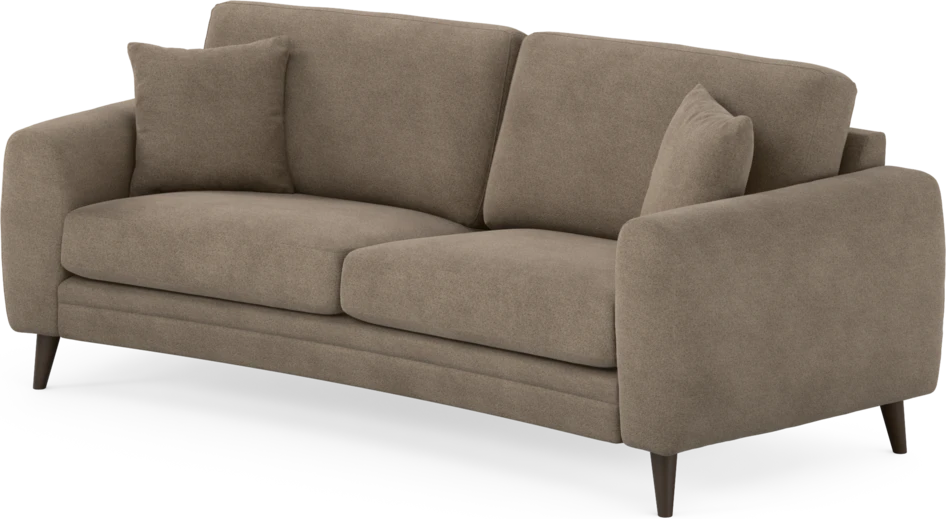 Eden - 2,5-sits soffa svängd - Brun