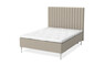 Dream Delux - Ramsäng, dubbelsäng med bäddmadrass Dream Delux vit - Beige
