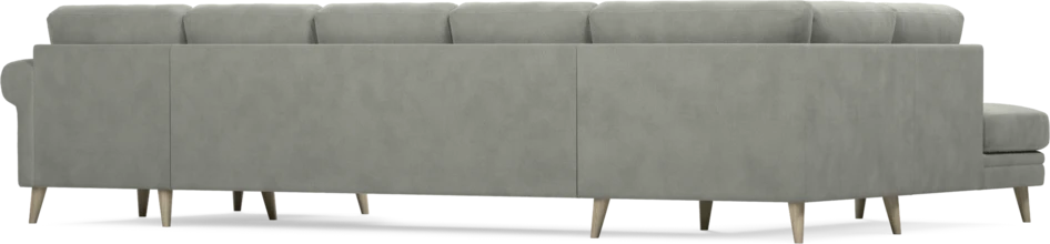 Eden - 3-sits soffa med divan vänster och schäslong höger - Grå