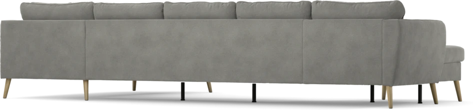 County - 4-sits soffa med schäslong vänster och divan höger - Grå