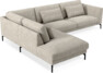 Willow - 3-sits soffa med divan vänster, fast klädsel - Beige