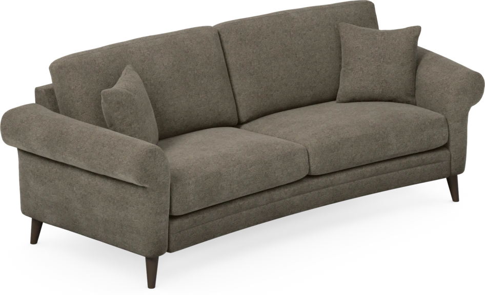 Eden - 2,5-sits soffa svängd - Brun