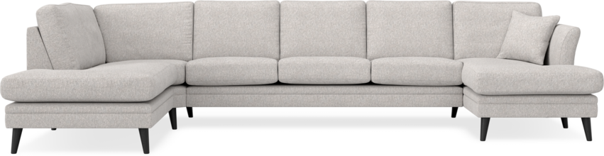 Eden - 3-sits soffa med divan vänster och schäslong höger - Grå