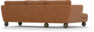 Madison Lux - 2-sits soffa med schäslong vänster - Orange