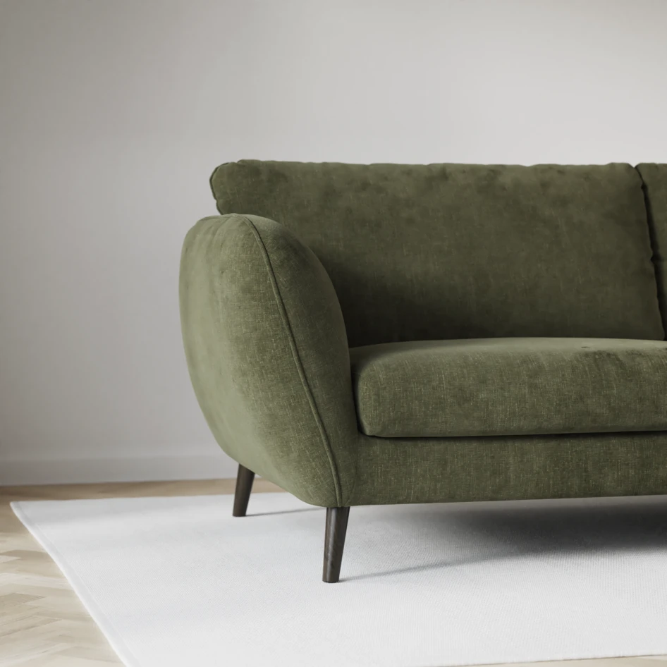 Madison - 2-sits soffa med divan vänster och schäslong höger - Grön