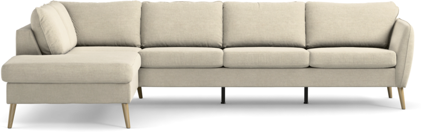 County - 3-sits soffa med divan vänster - Beige