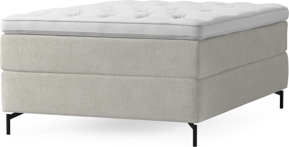 Delux Exclusive - Kontinentalsäng, enkelsäng 140 cm med bäddmadrass och sängben
