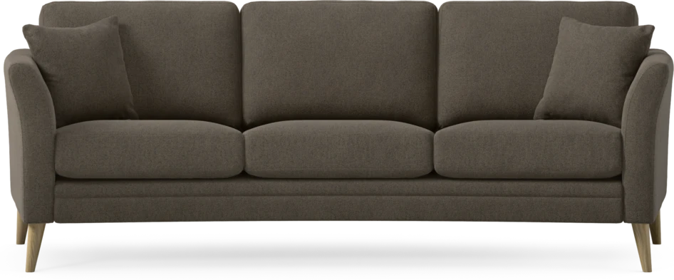 Eden - 3-sits soffa svängd - Brun