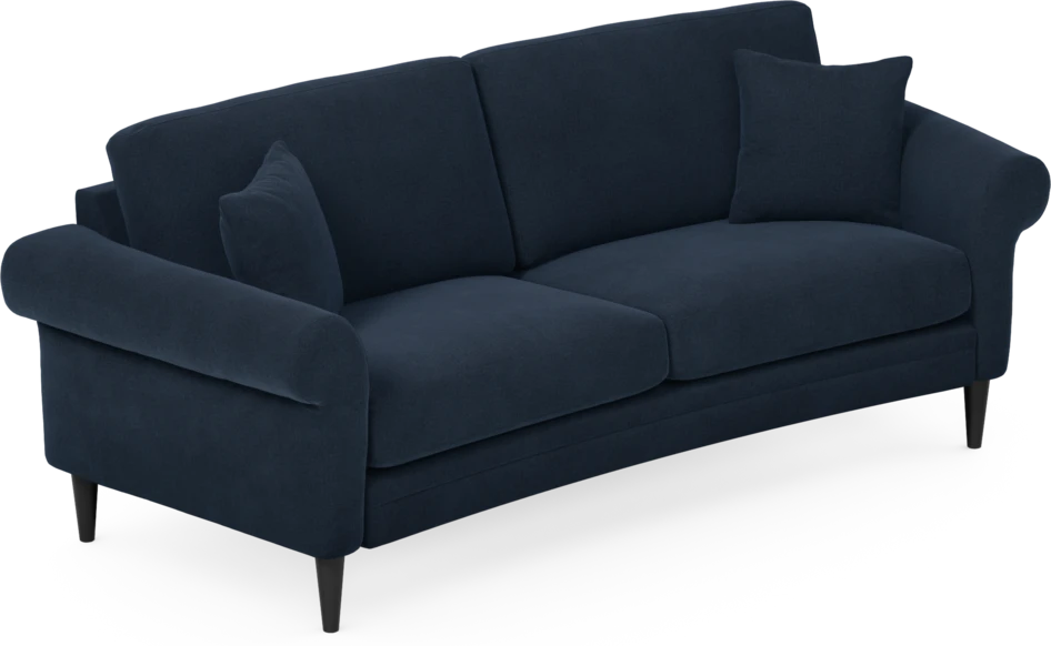 Eden - 2,5-sits soffa svängd - Blå