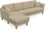 Eden - 3-sits soffa med schäslong - Beige