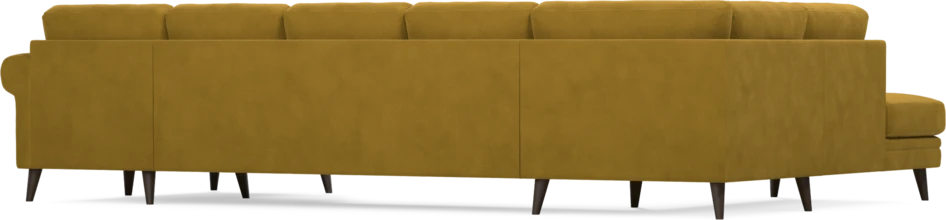 Eden - 3-sits soffa med divan vänster och schäslong höger - Gul