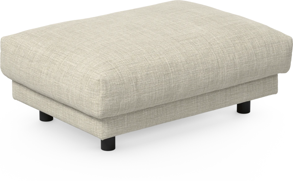 Cherrie - Fotpall 100, fast klädsel - Beige
