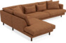 Harper - 3-sits soffa med divan vänster - Brun