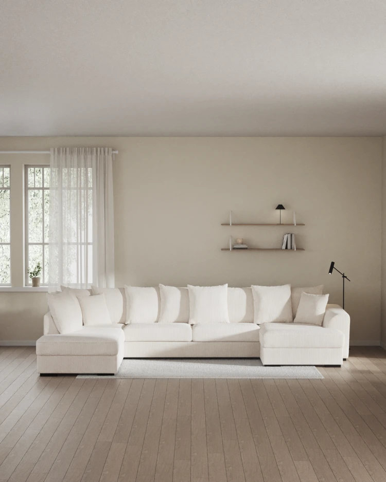 Town - 3-sits soffa med divan vänster och schäslong höger - inspiration