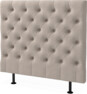 Cape pikerad - Sänggavel låg, , 90-210 cm - Beige