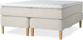 Delux Exclusive - Kontinentalsäng, dubbelsäng med bäddmadrass - Beige