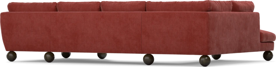 Madison Lux - 2-sits soffa med divan vänster och schäslong höger - Rosa