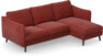 Madison - 2-sits soffa med schäslong höger - Rosa