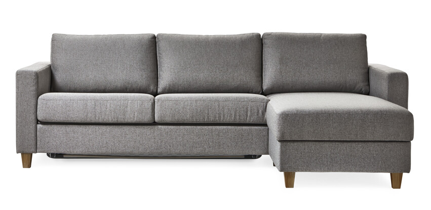 Svanö - Bäddsoffa 3-sits med vändbar schäslong - Grå