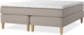 Delux Sense - Kontinentalsäng, dubbelsäng med bäddmadrass - Beige
