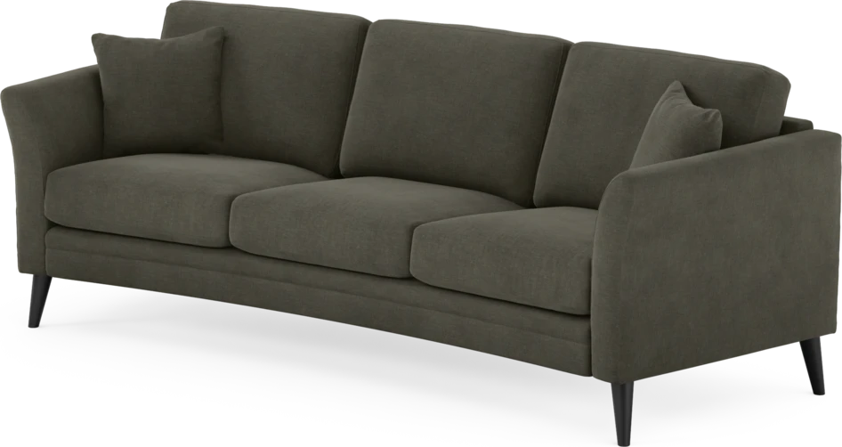 Eden - 3-sits soffa svängd - Grå